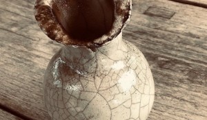 Raku vase